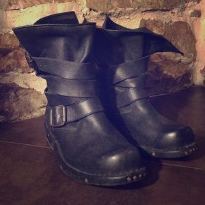 Jeffrey Campbell Free People BRIT Moto Boot 7 Bl